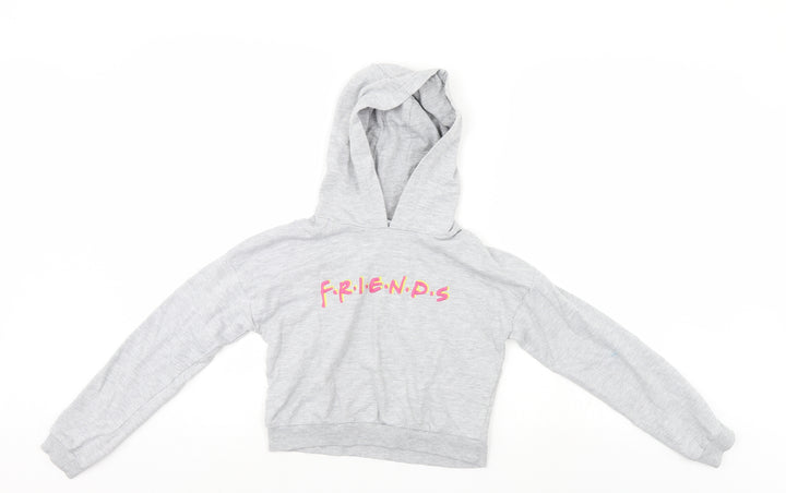 Friends Girls Grey   Pullover Hoodie Size 9-10 Years