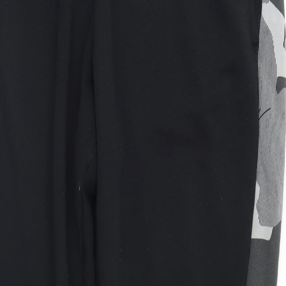 Nike Mens Black   Sweatpants Trousers Size 2XL L29 in - Elastic Waist