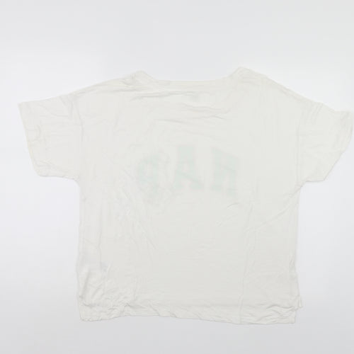 GA Womens White    Polo Size L