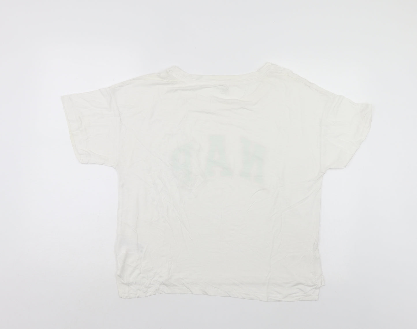 GA Womens White    Polo Size L