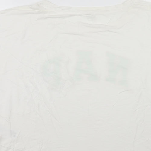 GA Womens White    Polo Size L