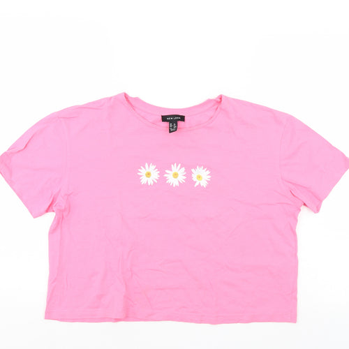New Look Womens Pink   Basic T-Shirt Size 12