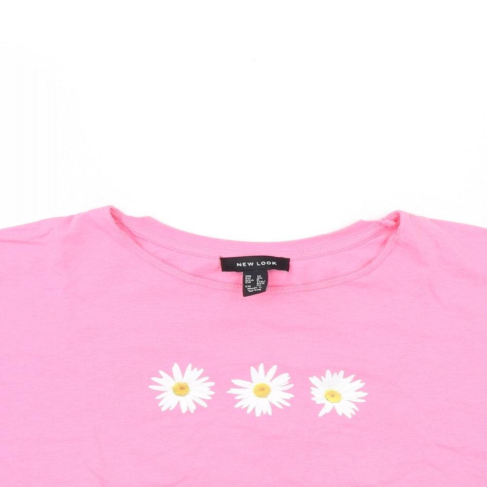New Look Womens Pink   Basic T-Shirt Size 12