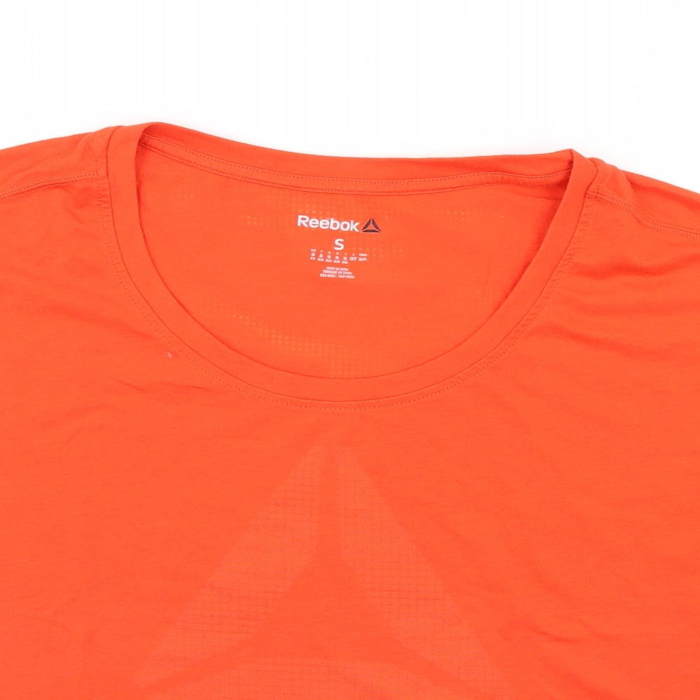 Reebok Womens Orange   Basic T-Shirt Size 10