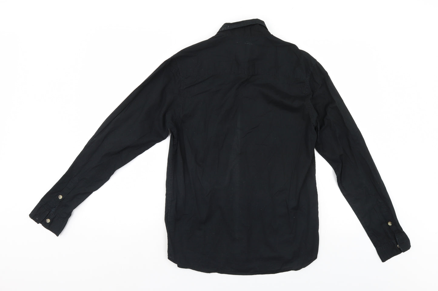 Cedar Wood State Mens Black    Button-Up Size S