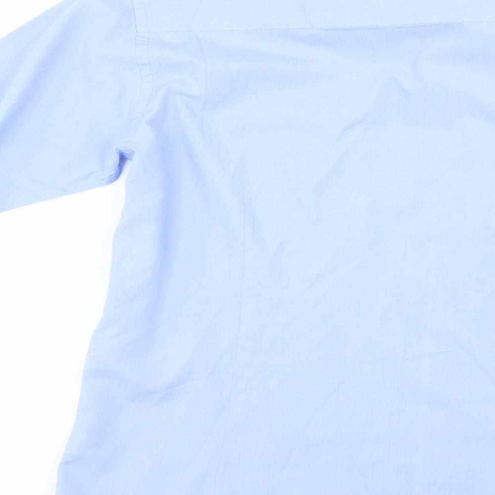 Cedar Wood State Mens Blue    Dress Shirt Size 15