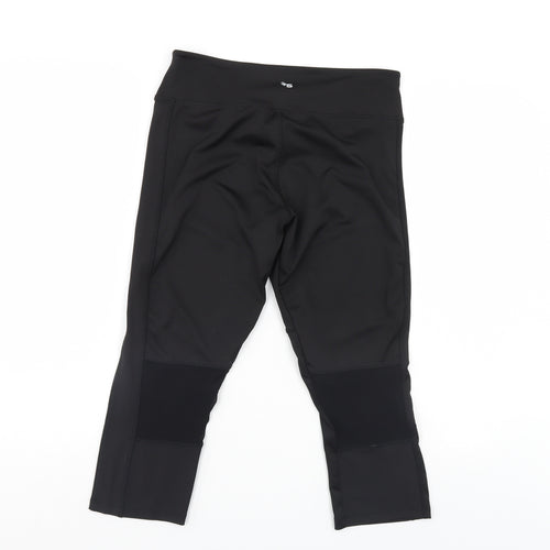 Sport fx Womens Black   Track Pants Leggings Size 12 L20 in