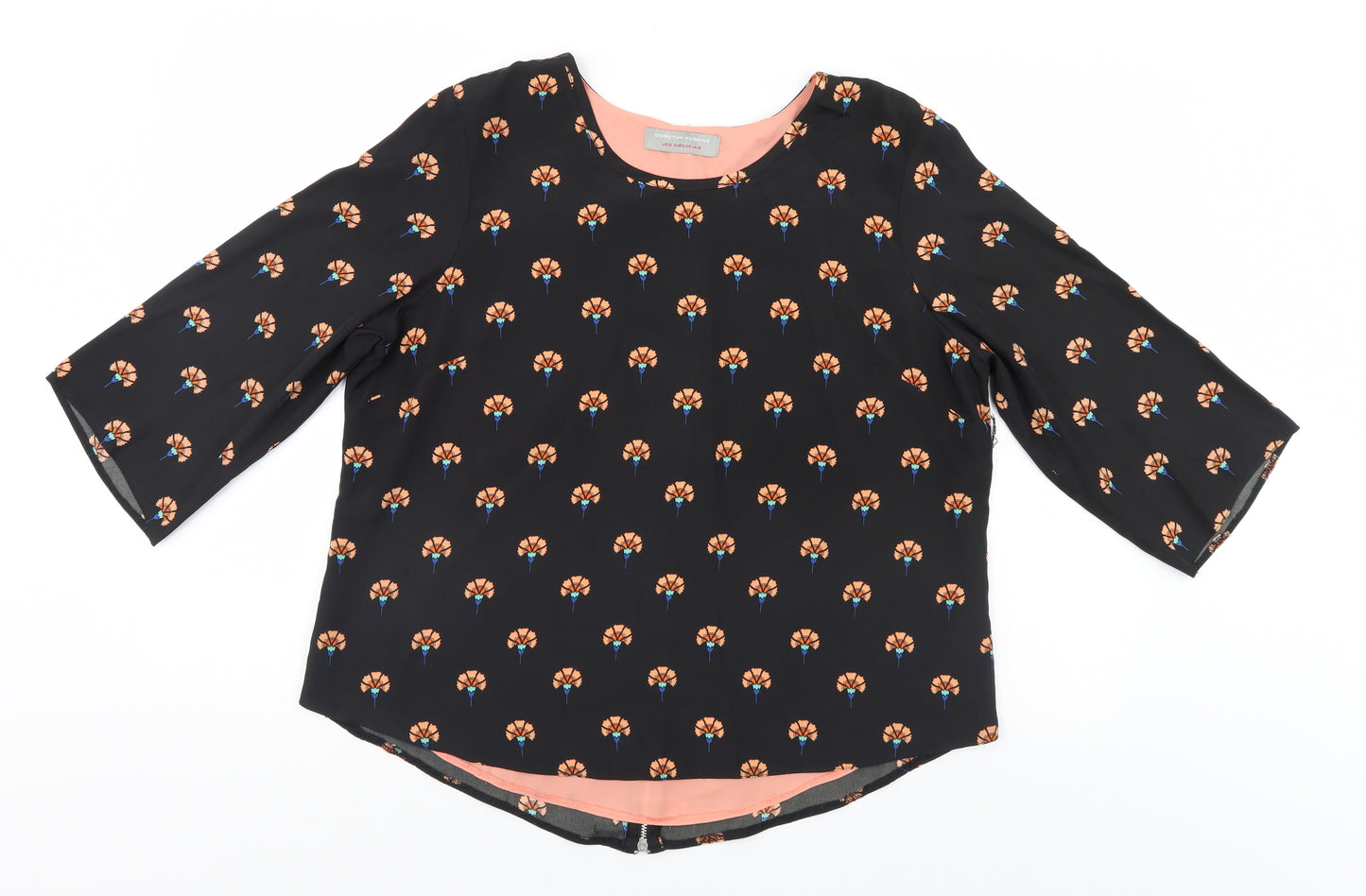 Dorothy Perkins Womens Black   Basic Blouse Size 12