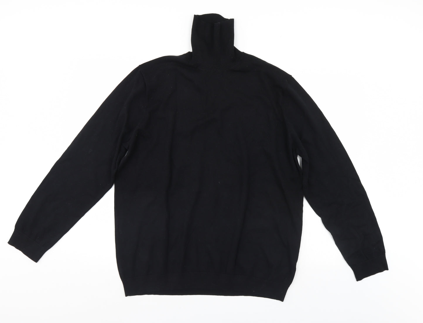 M&S Mens Black   Pullover Jumper Size XL