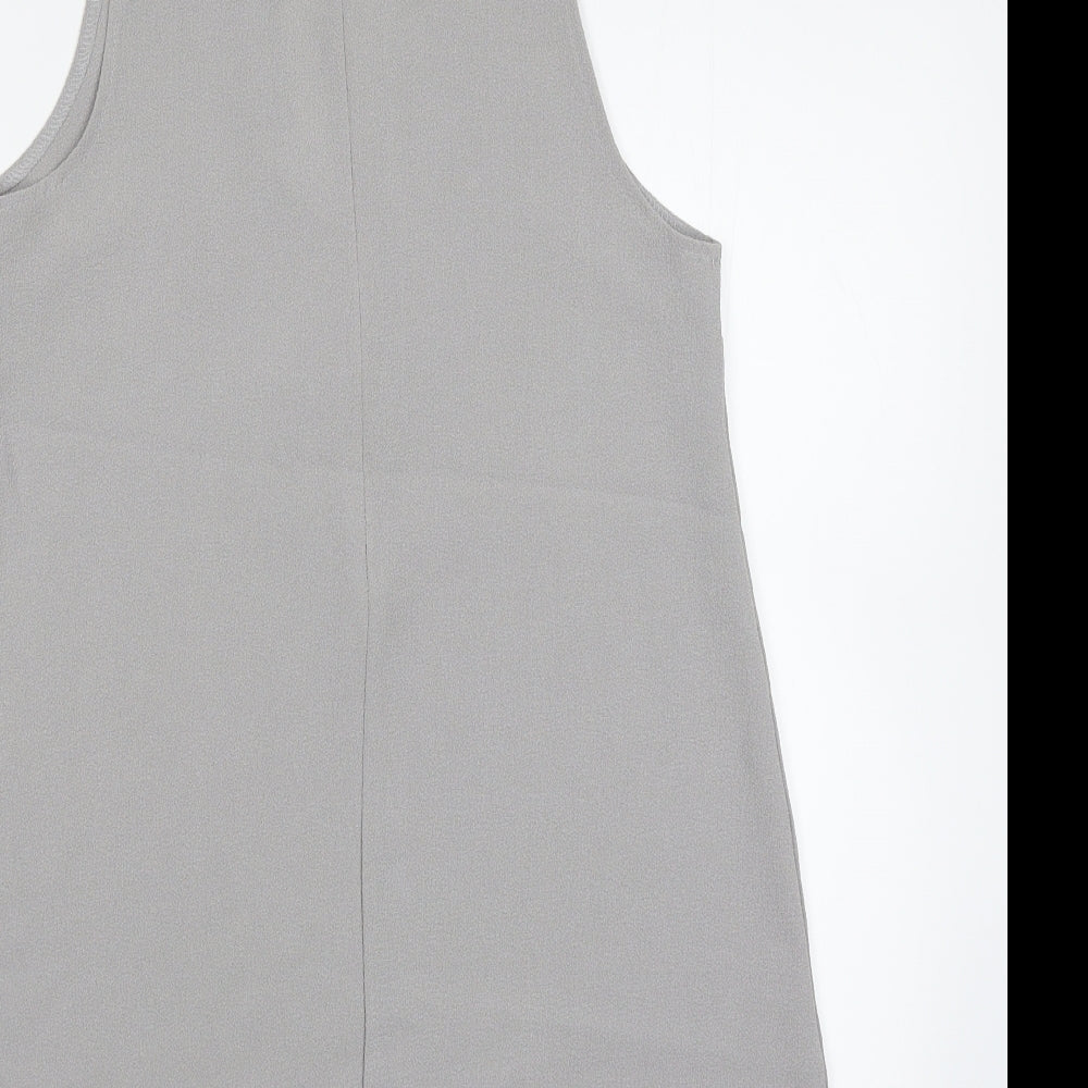 PRETTYLITTLETHING Womens Grey   A-Line  Size 8