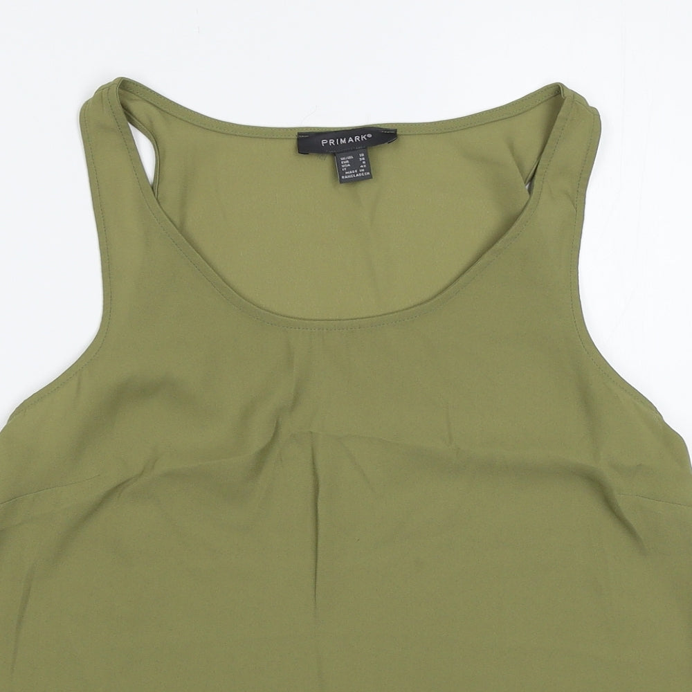 Primark Womens Green   Basic Tank Size 10