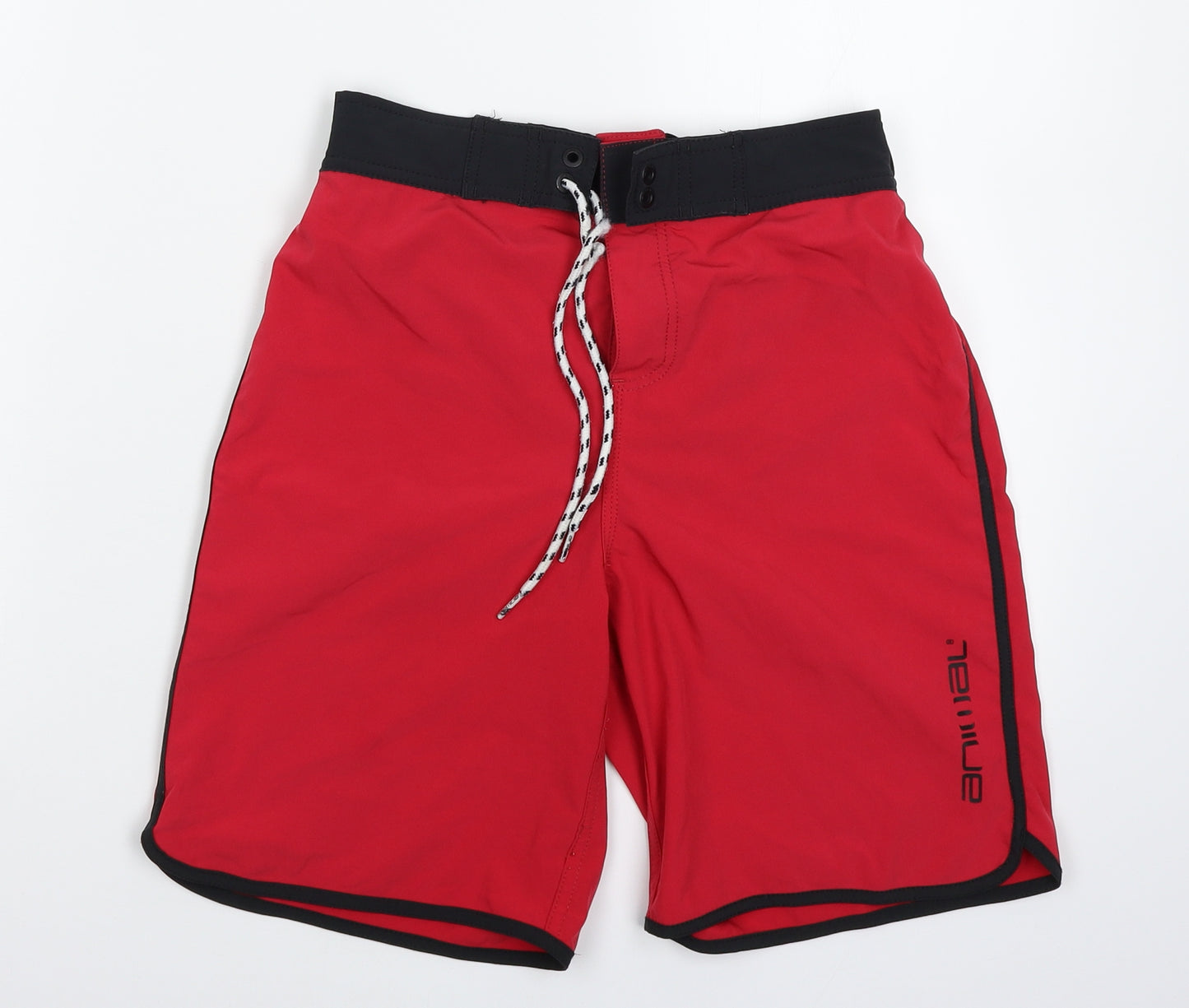 Animal Boys Red   Bermuda Shorts Size 11-12 Years