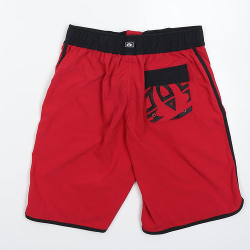 Animal Boys Red   Bermuda Shorts Size 11-12 Years