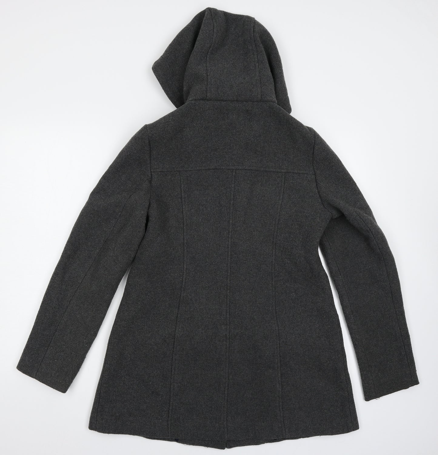 New Look Womens Grey   Pea Coat Coat Size 10