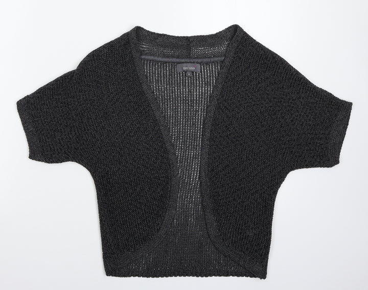 Per Una Womens Grey Knit Cardigan Jumper Size 10