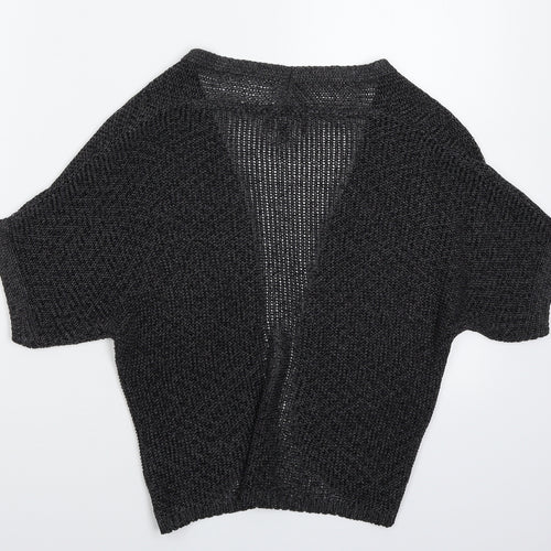 Per Una Womens Grey  Knit Cardigan Jumper Size 10
