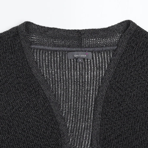 Per Una Womens Grey  Knit Cardigan Jumper Size 10