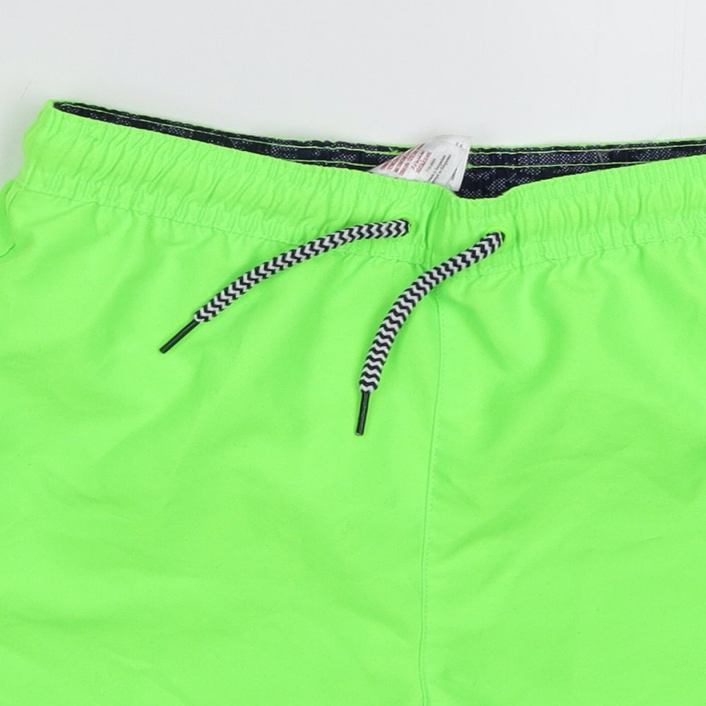 F&F Boys Green   Bermuda Shorts Size 10-11 Years