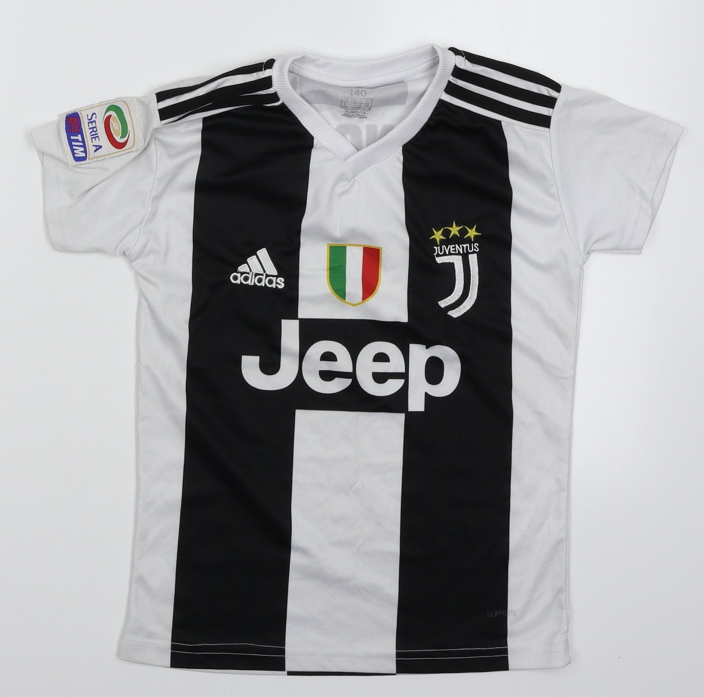 adidas Boys Multicoloured Striped  Jersey T-Shirt Size 10 Years  - Ronaldo