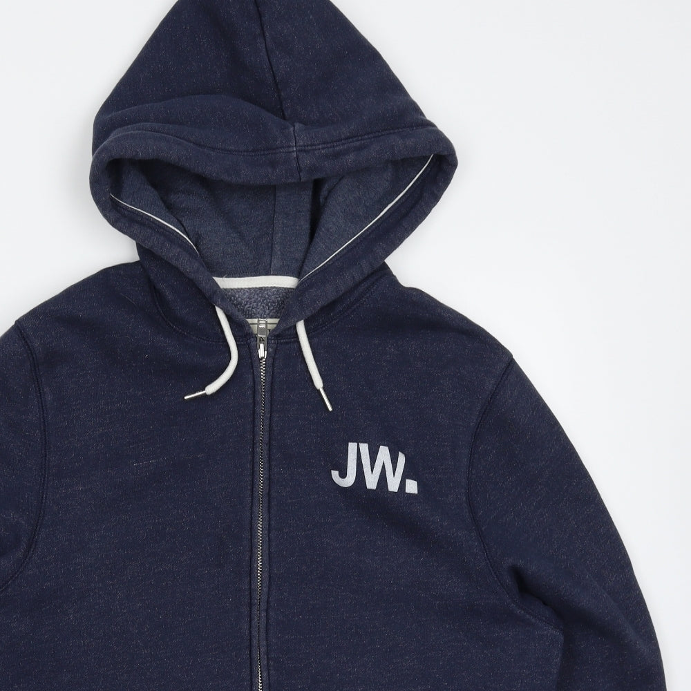 Jack Wills Mens Blue   Full Zip Hoodie Size XL