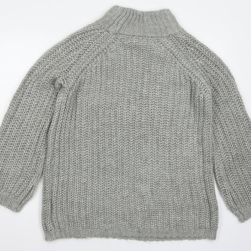 VERO MODA Womens Grey  Knit Pullover Jumper Size M  - oversized