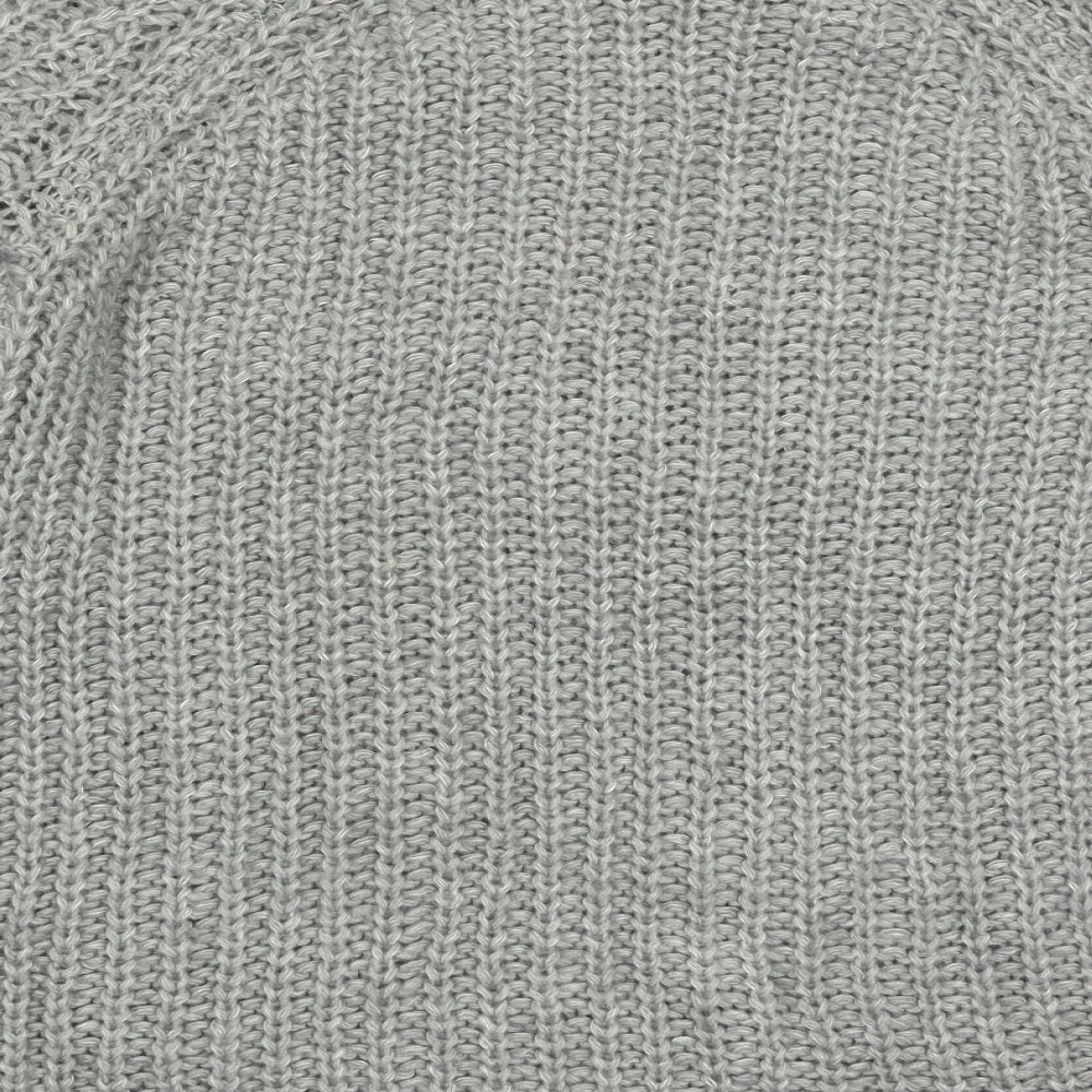 VERO MODA Womens Grey  Knit Pullover Jumper Size M  - oversized