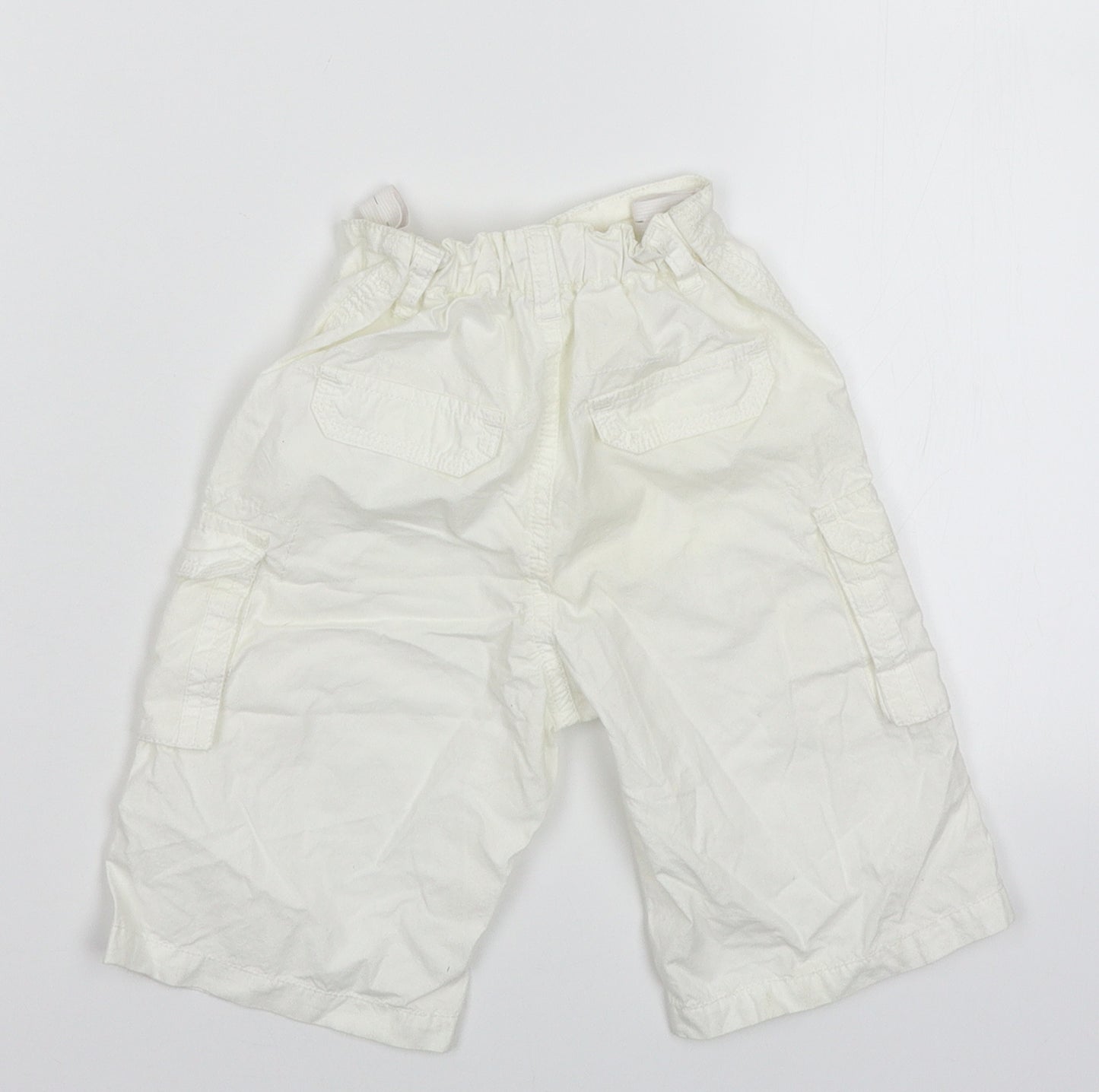 Jasper Conran Boys White   Cargo Trousers Size 4 Years