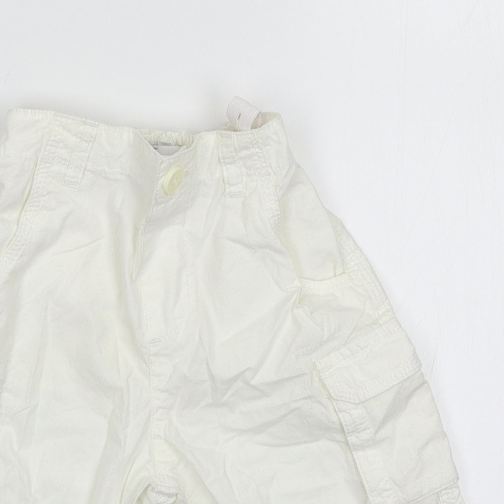 Jasper Conran Boys White   Cargo Trousers Size 4 Years