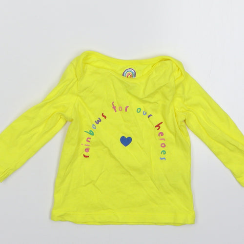 F&F Baby Yellow   Basic T-Shirt Size 3-6 Months