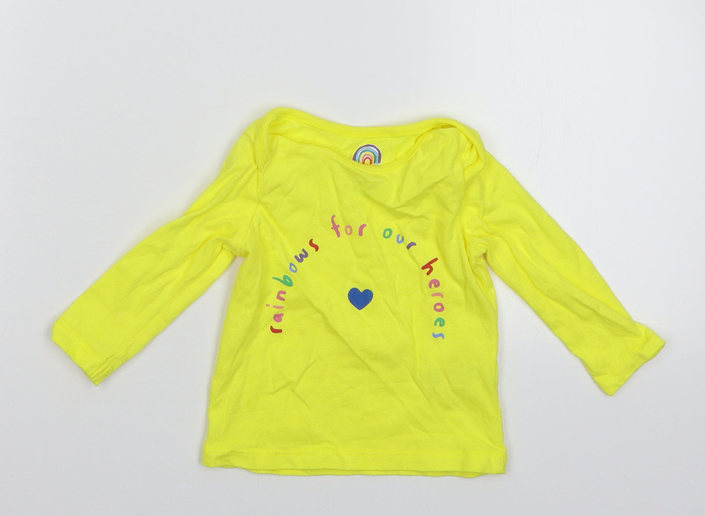 F&F Baby Yellow   Basic T-Shirt Size 3-6 Months