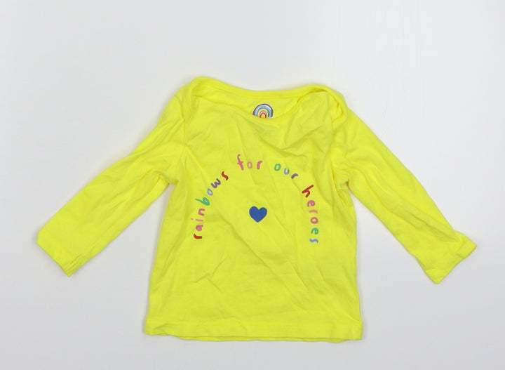 F&F Baby Yellow   Basic T-Shirt Size 3-6 Months