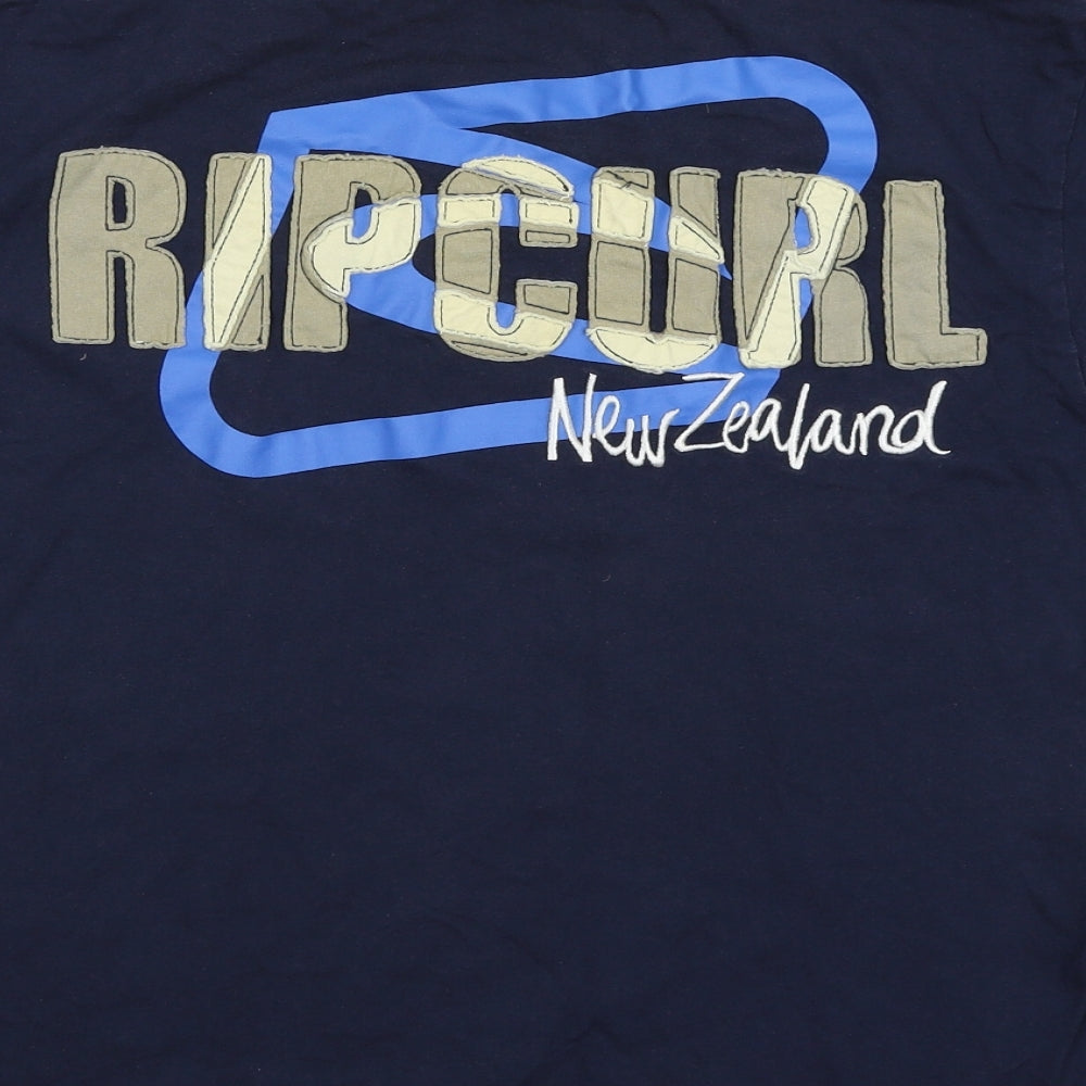 RIP CURL Mens Blue    T-Shirt Size S