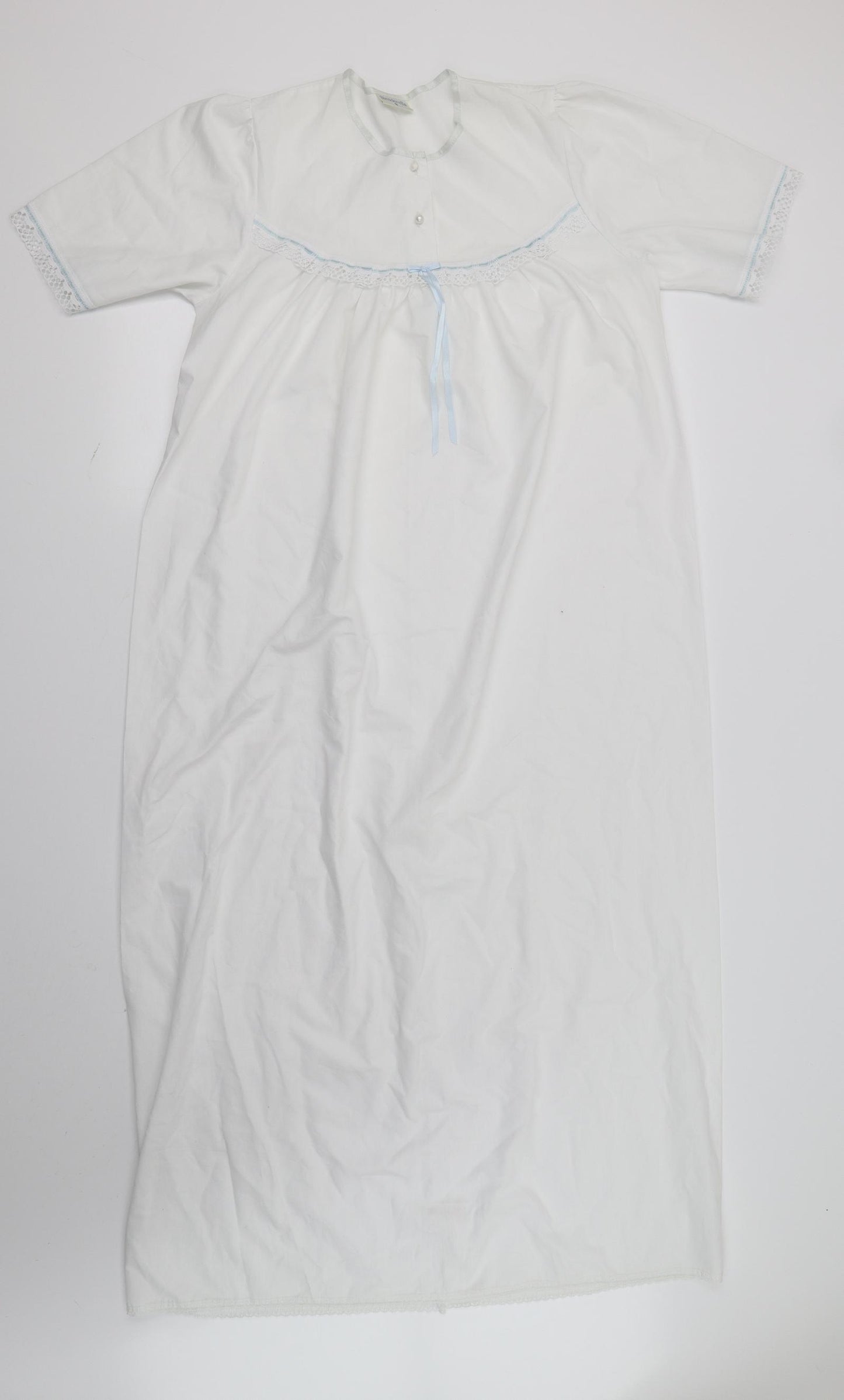 Slenderella Womens White Solid  Top Dress Size S