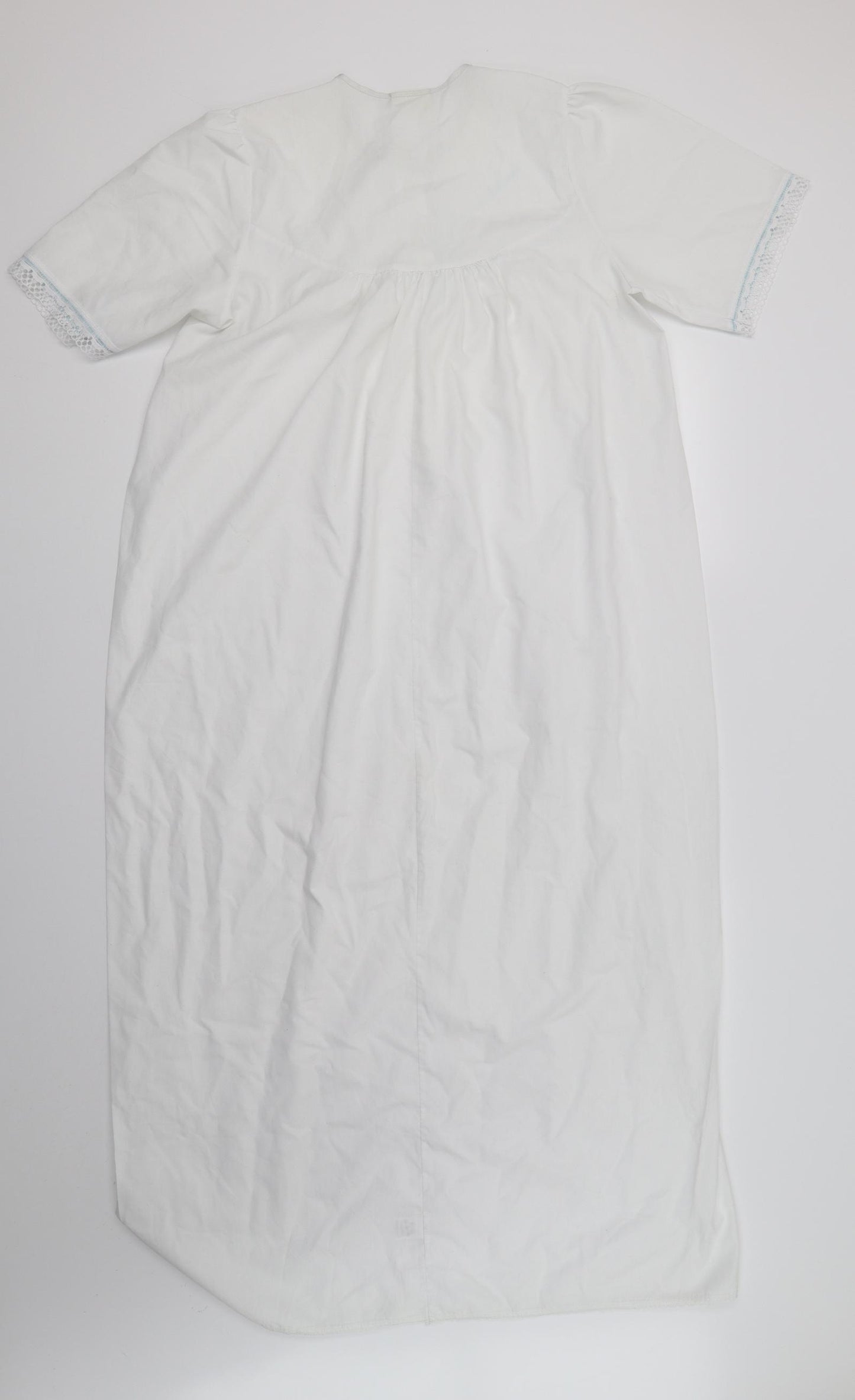 Slenderella Womens White Solid  Top Dress Size S