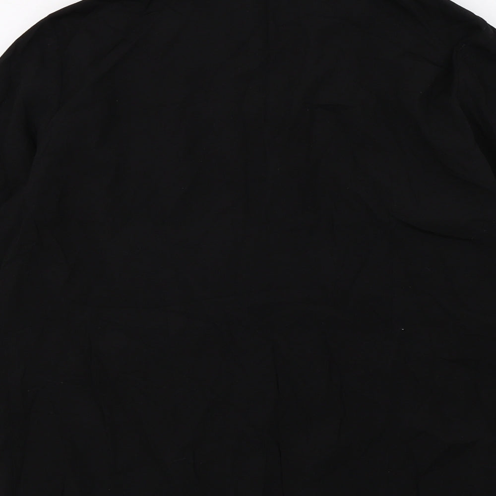 BHS Womens Black   Basic Button-Up Size 16