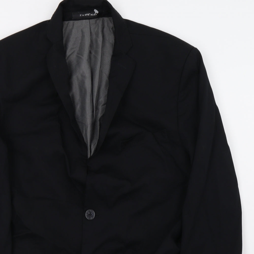 Zara Mens Black   Jacket Suit Jacket Size M