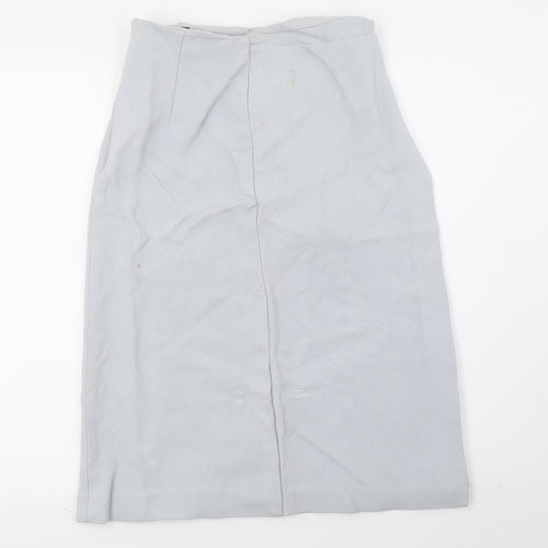 Topshop Womens Blue   A-Line Skirt Size 10
