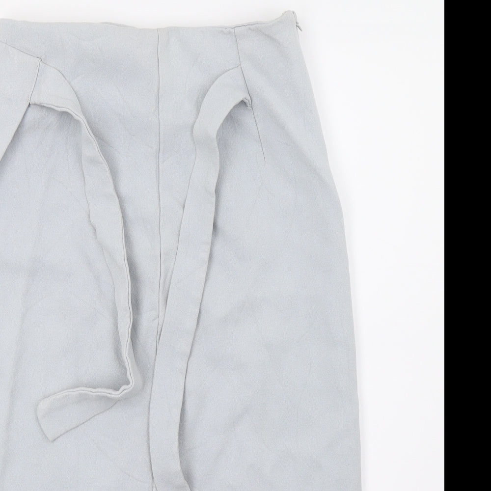 Topshop Womens Blue   A-Line Skirt Size 10