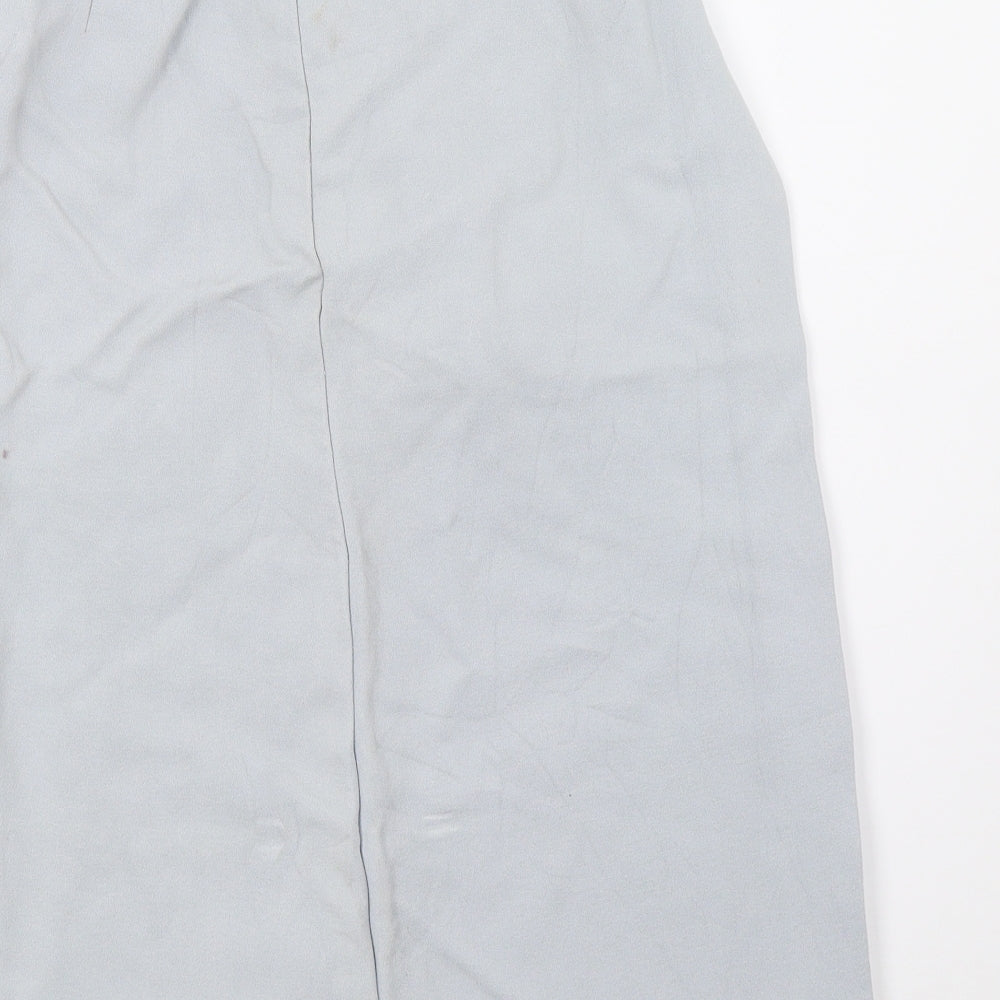 Topshop Womens Blue   A-Line Skirt Size 10