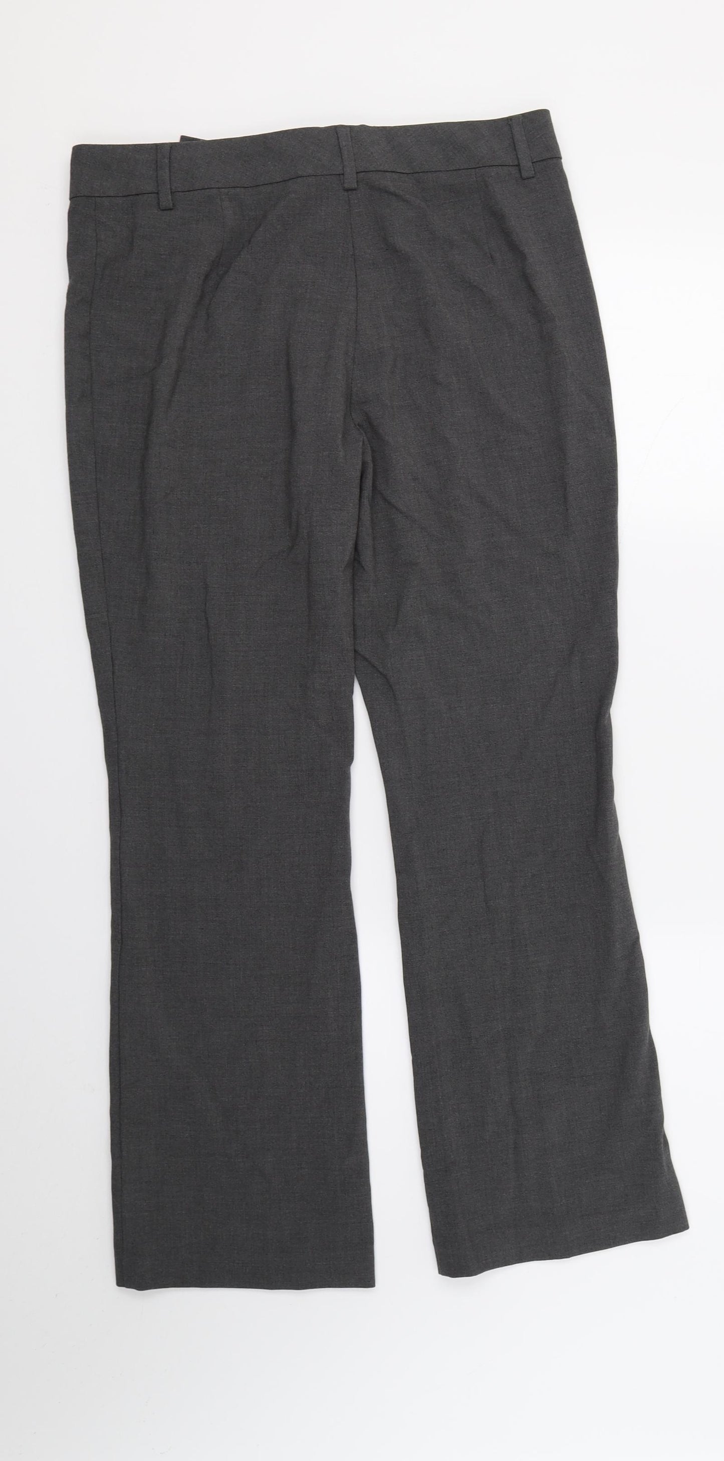 M&S Womens Grey   Trousers  Size 12 L26 in