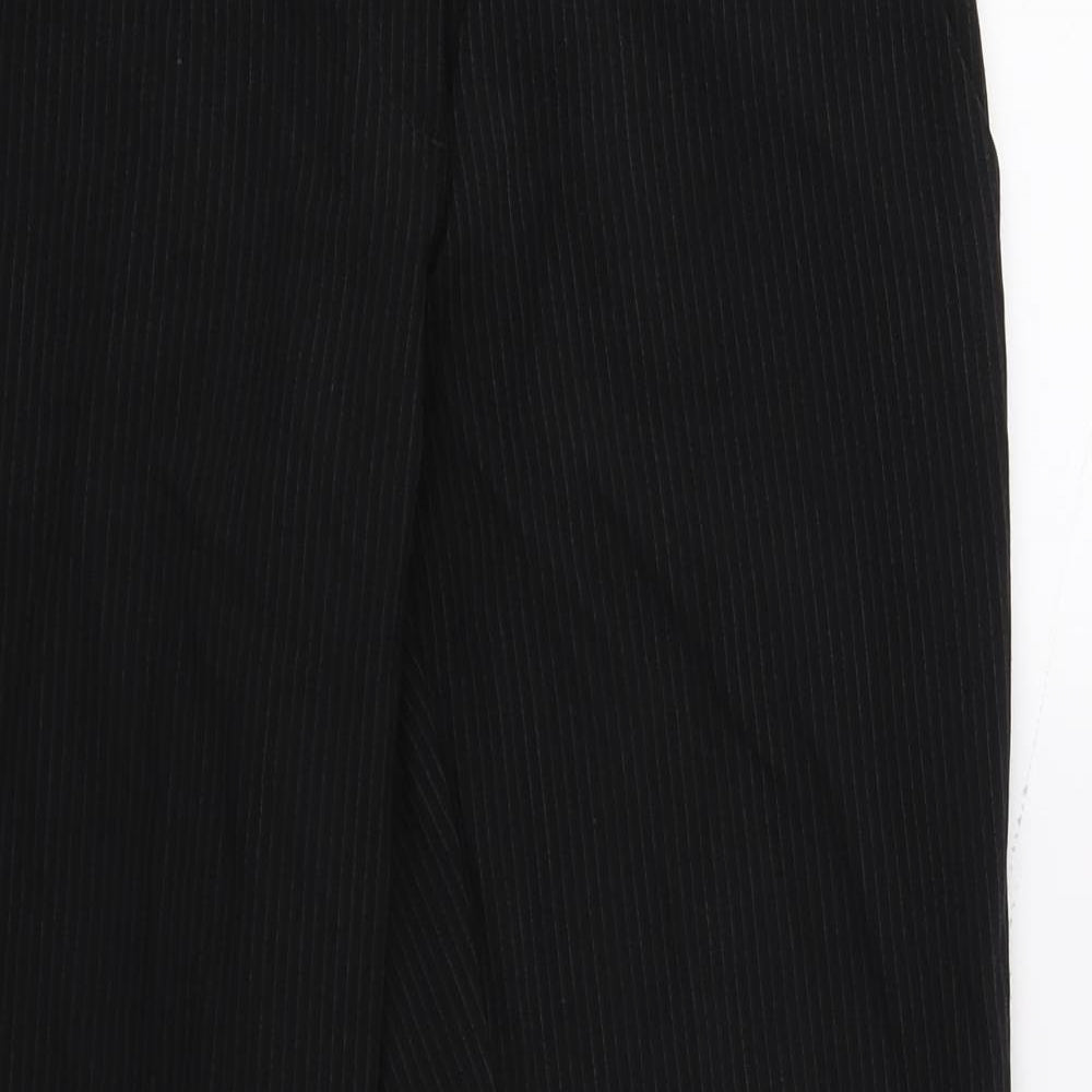 New Look Womens Black Striped  Trousers  Size 8 L28 in