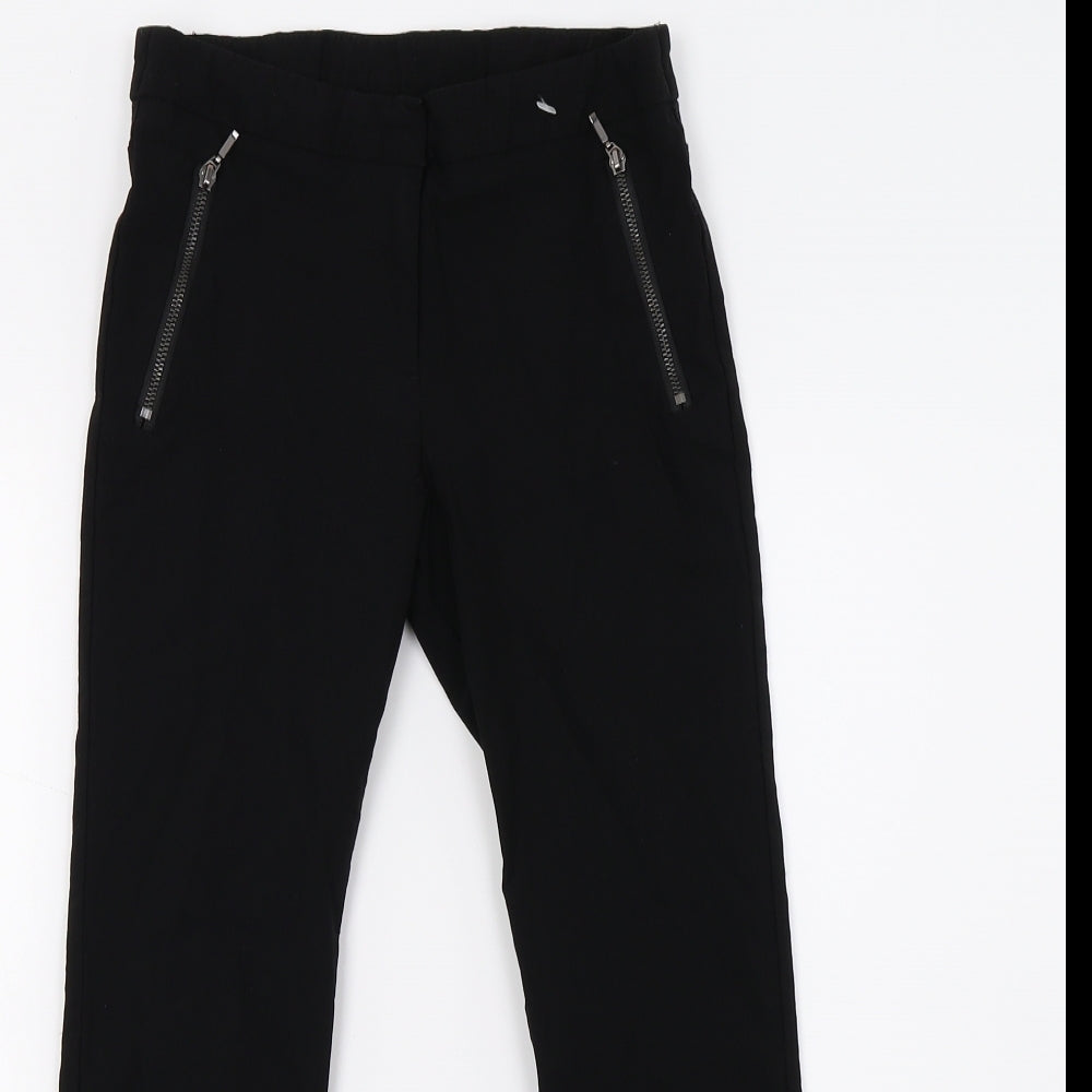 F&F Girls Black    Trousers Size 8-9 Years