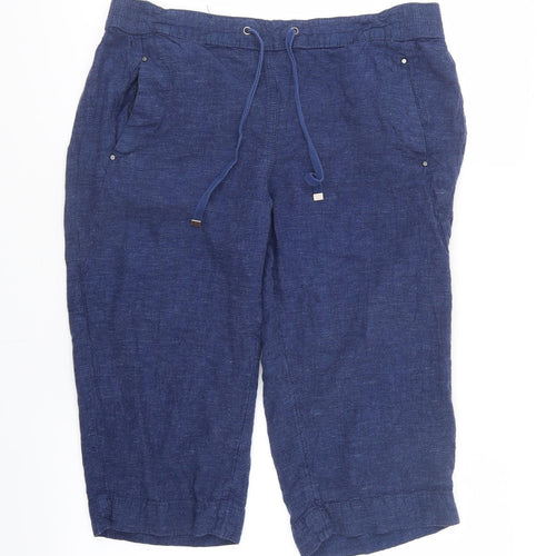 George Womens Blue   Boyfriend Shorts Size 16