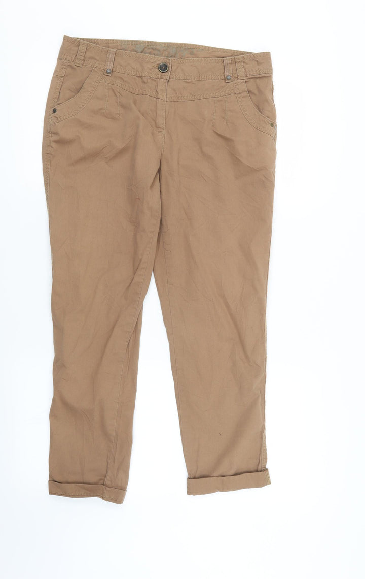 BHS Womens Brown   Trousers  Size 12 L26 in