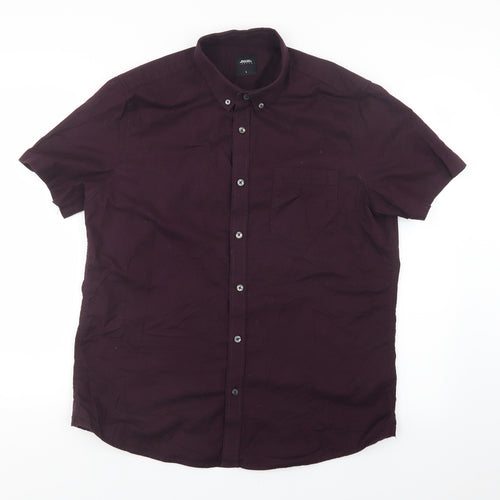 Burton Mens Purple    Button-Up Size L