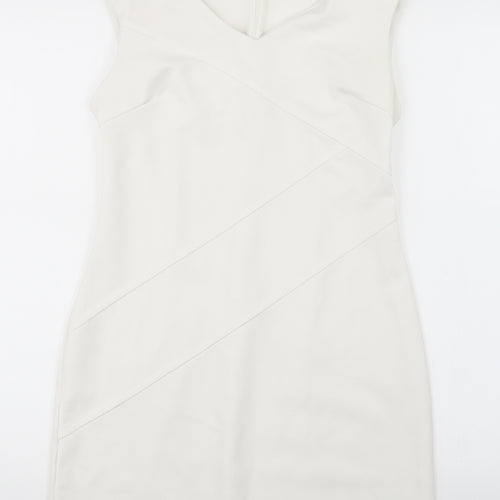 Sabrina Diamarts Womens White   Pencil Dress  Size S