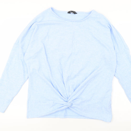 Dorothy Perkins Womens Blue  Jersey Pullover Jumper Size M