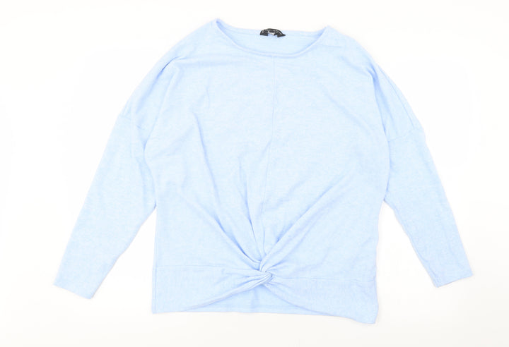 Dorothy Perkins Womens Blue  Jersey Pullover Jumper Size M