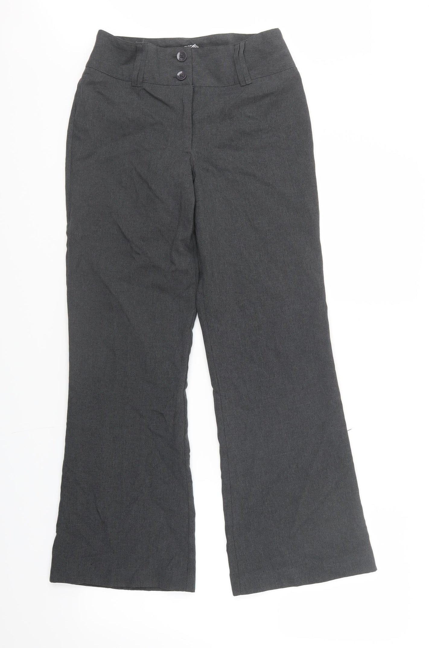 Papaya Womens Grey   Trousers  Size 8 L31 in