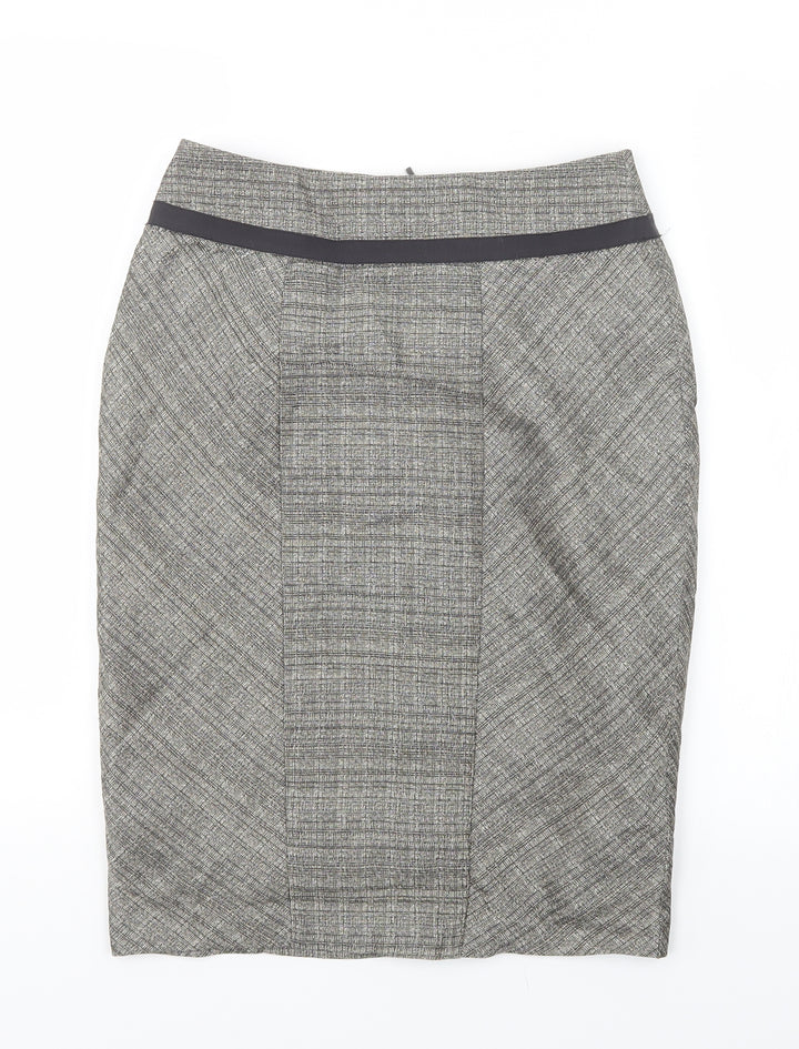 M&S Womens Beige Straight & Pencil Skirt Size 8